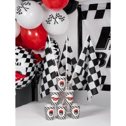 Papierový pohár, kockovaný - 25 cl - 10 ks